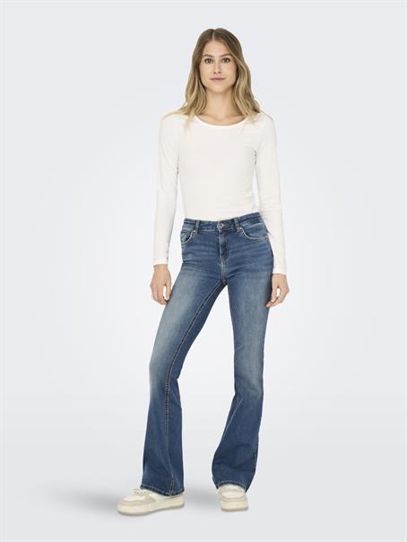 ONLBLUSH MID FLARED DNM DOT741 NOOS medium blue denim