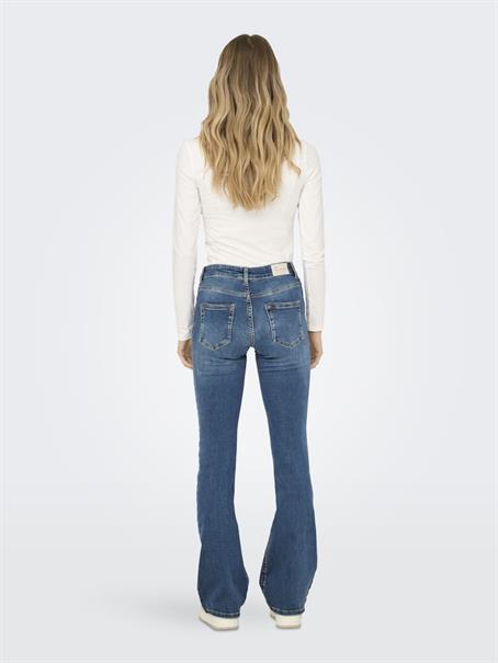 ONLBLUSH MID FLARED DNM DOT741 NOOS medium blue denim