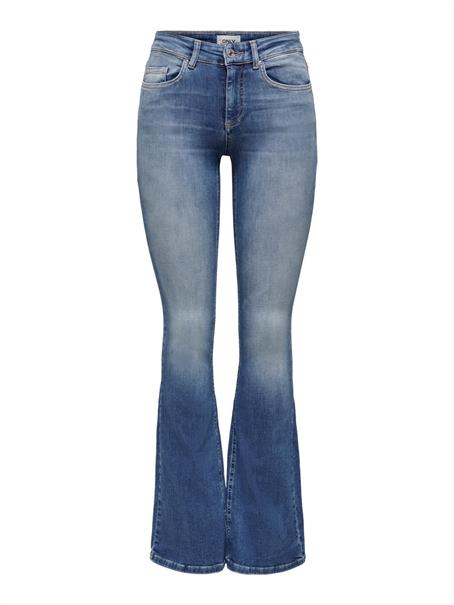 ONLBLUSH MID FLARED DNM REA1319 NOOS medium blue denim