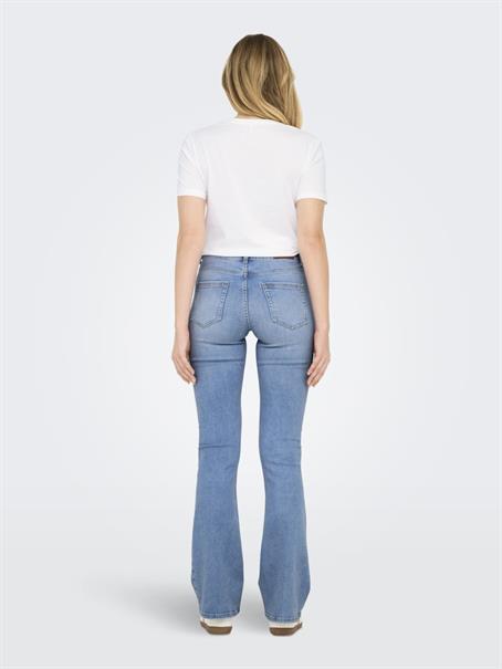 ONLBLUSH MID FLARED DNM TAI198 NOOS special bright blue denim