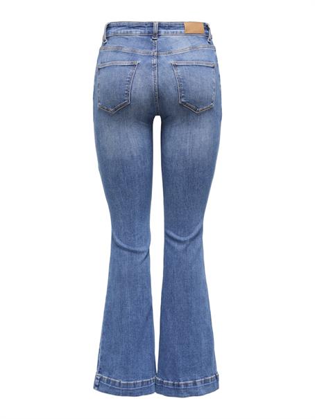 ONLBLUSH MID RETROFLARED DNM DIA550 NOOS medium blue denim