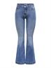 ONLBLUSH MID RETROFLARED DNM DIA550 NOOS medium blue denim