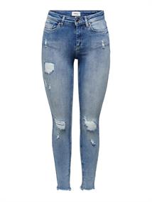ONLBLUSH MID SK AN DETROY HEM REA213 light blue denim