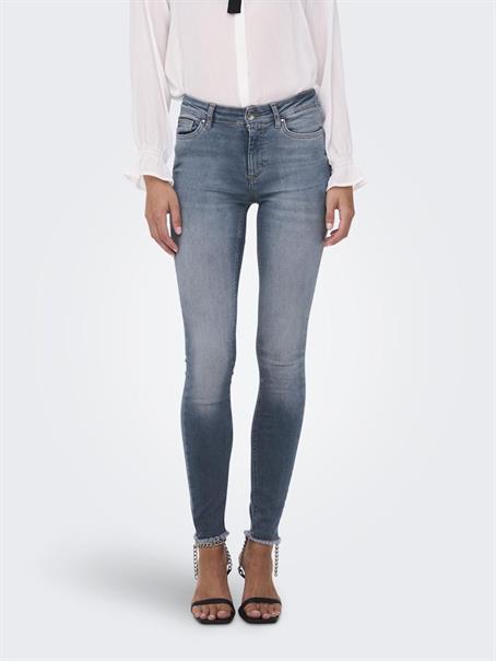 ONLBLUSH MID SK ANK RAW DNM REA231 NOOS special blue grey denim