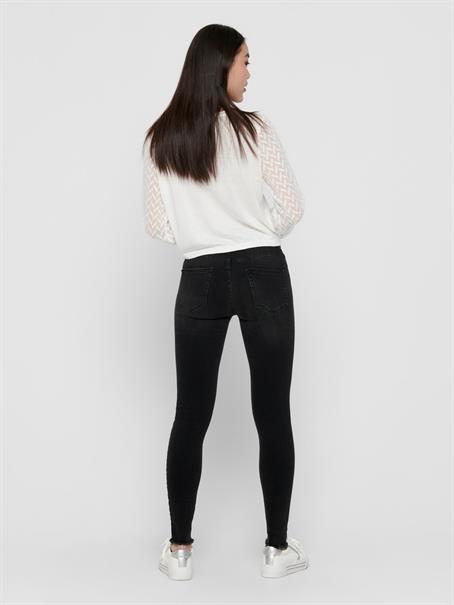 ONLBLUSH MID SK ANK RW DNM REA1099 NOOS black denim