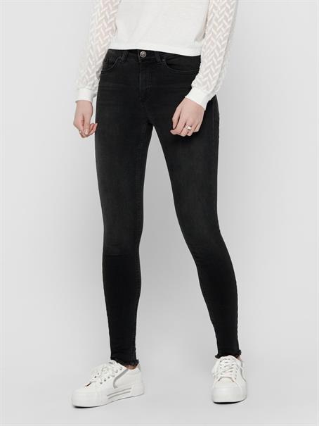 ONLBLUSH MID SK ANK RW DNM REA1099 NOOS black denim