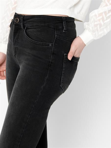 ONLBLUSH MID SK ANK RW DNM REA1099 NOOS black denim