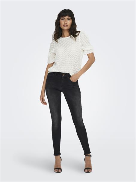 ONLBLUSH MID SK ANK RW DNM REA1099 NOOS black denim
