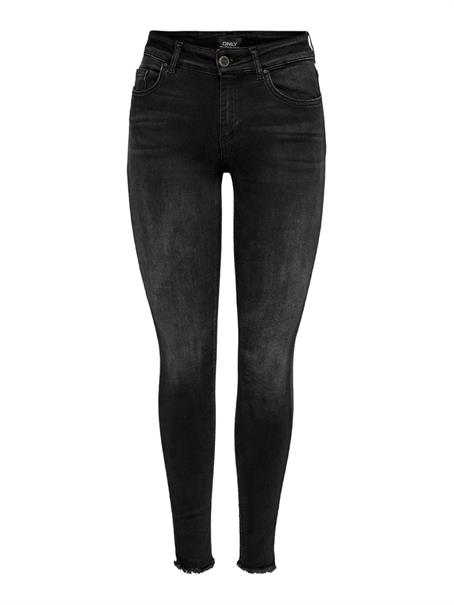 ONLBLUSH MID SK ANK RW DNM REA1099 NOOS black denim