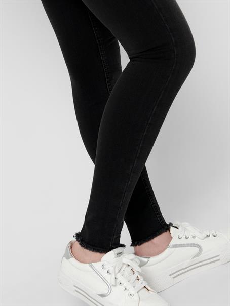 ONLBLUSH MID SK ANK RW DNM REA1099 NOOS black denim