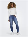ONLBLUSH MID SK ANK RW DNM REA1319 NOOS medium blue denim