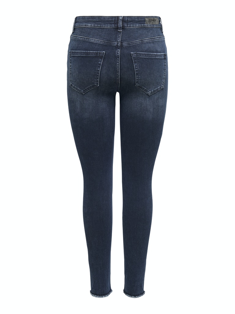 Only Damen Jeans ONLBLUSH MID SK ANK RW REA409 NOOS blue black denim bequem  online kaufen bei