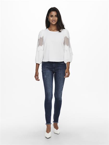ONLBLUSH MID SK ANK RW REA811 NOOS dark blue denim