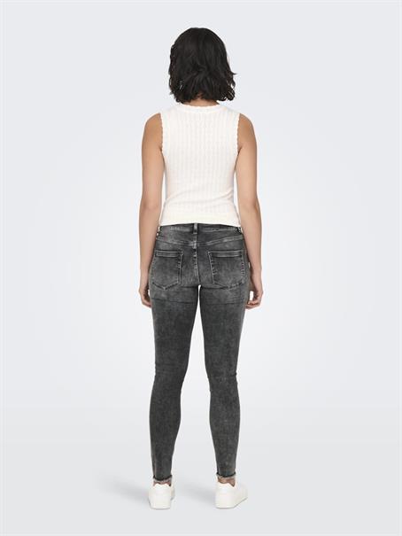 ONLBLUSH MID SK ANKLE RW DNM DOT227 NOOS dark grey denim