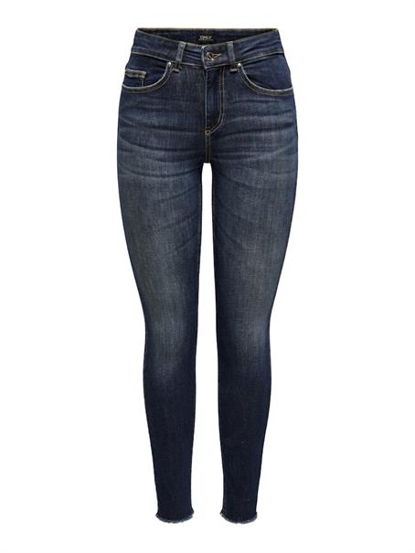 ONLBLUSH MID SK ANKLE RW DNM DOT245 NOOS dark blue denim