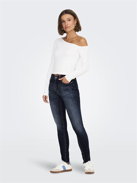 ONLBLUSH MID SK ANKLE RW DNM DOT245 NOOS dark blue denim