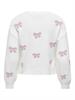ONLBORA LS PATTERN PULLOVER CS KNT cloud dancer