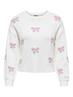 ONLBORA LS PATTERN PULLOVER CS KNT cloud dancer