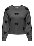 ONLBORA LS PATTERN PULLOVER CS KNT medium grey melange