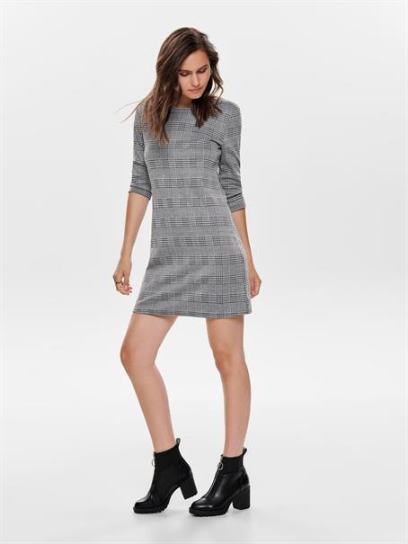 ONLBRILLIANT 3/4 CHECK DRESS JRS black 11