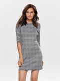 ONLBRILLIANT 3/4 CHECK DRESS JRS black