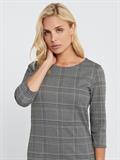 ONLBRILLIANT 3/4 CHECK DRESS JRS black