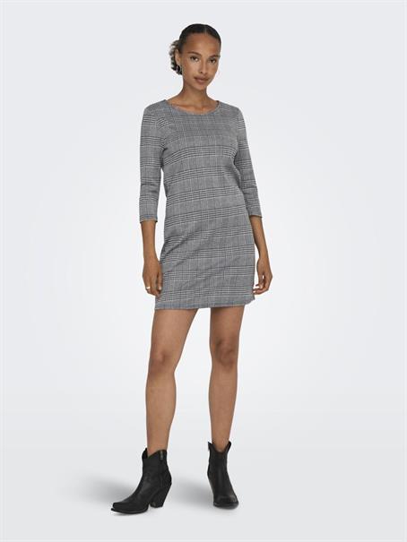 ONLBRILLIANT 3/4 CHECK DRESS JRS black