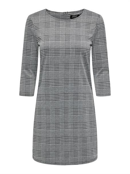 ONLBRILLIANT 3/4 CHECK DRESS JRS black