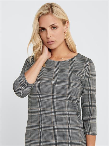 ONLBRILLIANT 3/4 CHECK DRESS JRS black