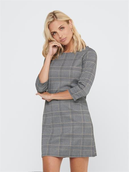 ONLBRILLIANT 3/4 CHECK DRESS JRS black