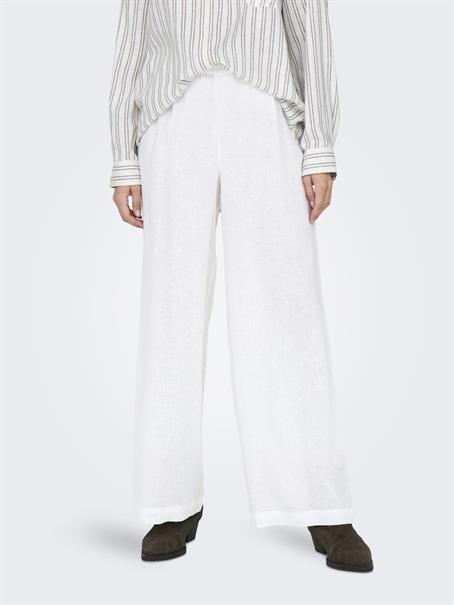 ONLBRUXELLES HW LINEN BLEN PANT PNT NOOS bright white
