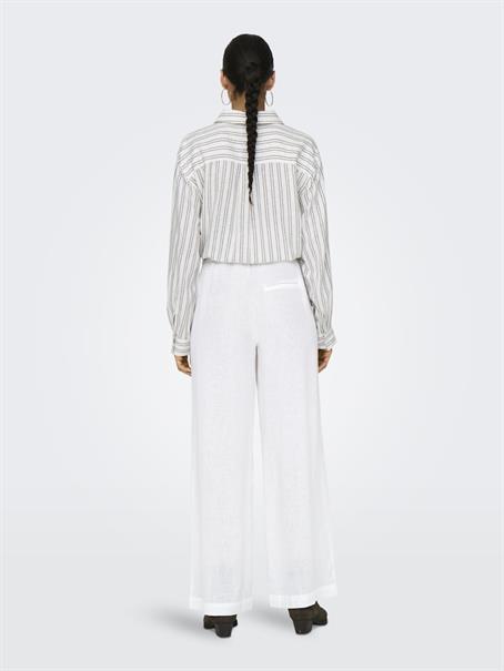 ONLBRUXELLES HW LINEN BLEN PANT PNT NOOS bright white