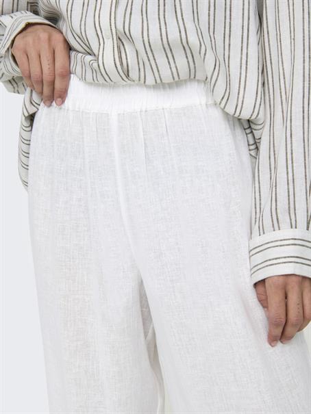 ONLBRUXELLES HW LINEN BLEN PANT PNT NOOS bright white