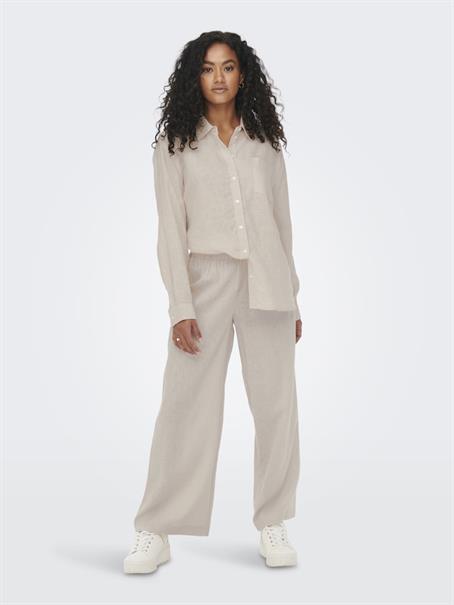 ONLBRUXELLES HW LINEN BLEN PANT PNT NOOS moonbeam