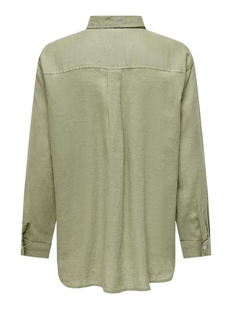 ONLBRUXELLES L/S LIN BL SHIRT PNT NOOS oil green