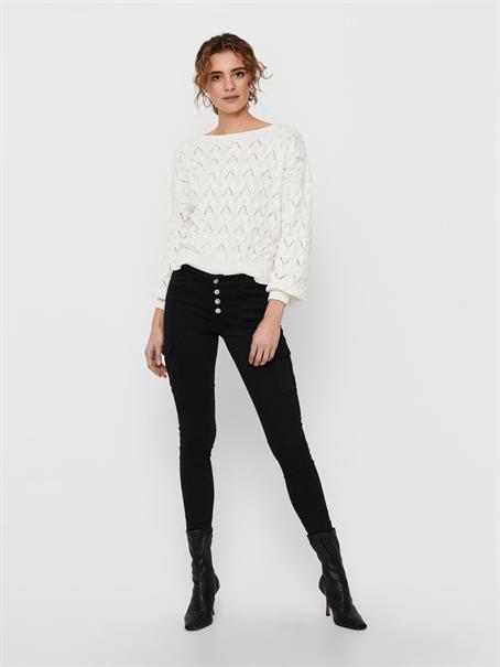 ONLBRYNN LIFE STRUCTURE L/S PUL KNT NOOS cloud dancer