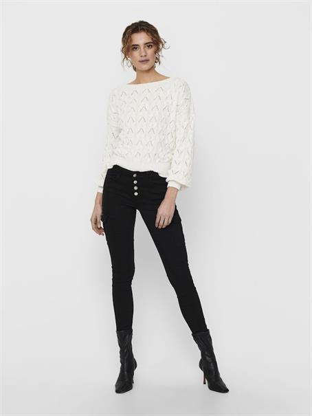 ONLBRYNN LIFE STRUCTURE L/S PUL KNT NOOS cloud dancer
