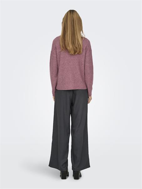 ONLCAMILLA V-NECK L/S PULLOVER KNT NOOS crushed berry