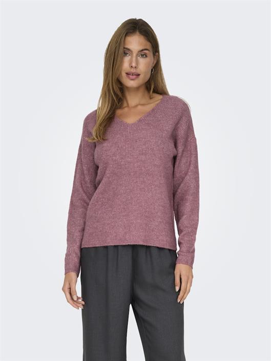 onlcamilla-v-neck-l-s-pullover-knt-noos-crushed-berry