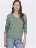 ONLCAMILLA V-NECK L/S PULLOVER KNT NOOS laurel wreath