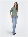 ONLCAMILLA V-NECK L/S PULLOVER KNT NOOS laurel wreath