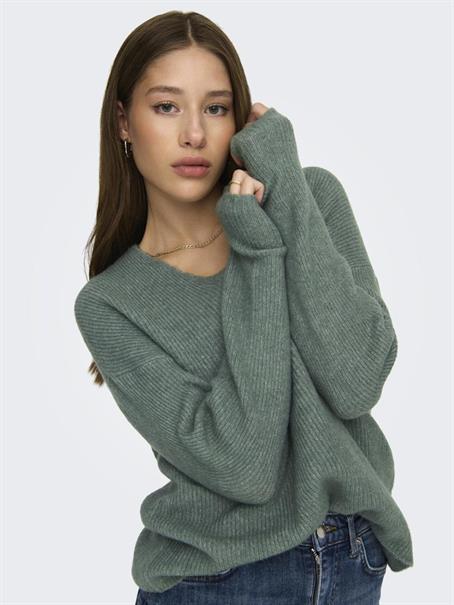 ONLCAMILLA V-NECK L/S PULLOVER KNT NOOS laurel wreath