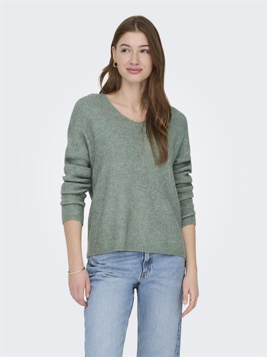 onlcamilla-v-neck-l-s-pullover-knt-noos-laurel-wreath