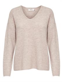 ONLCAMILLA V-NECK L/S PULLOVER KNT NOOS pumice stone