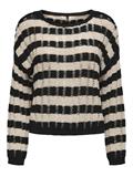 ONLCAPRI LS O-NECK CC KNT black