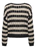 ONLCAPRI LS O-NECK CC KNT black