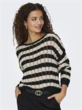 ONLCAPRI LS O-NECK CC KNT black