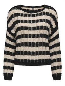 ONLCAPRI LS O-NECK CC KNT black