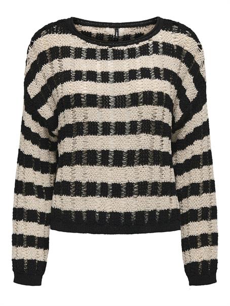 ONLCAPRI LS O-NECK CC KNT black