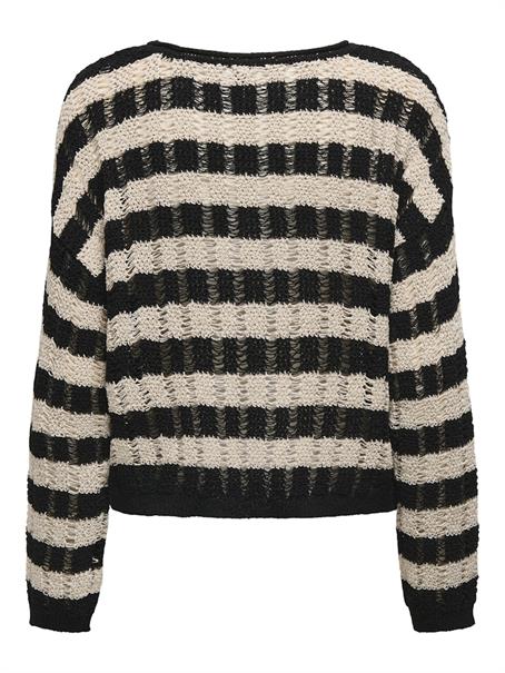 ONLCAPRI LS O-NECK CC KNT black